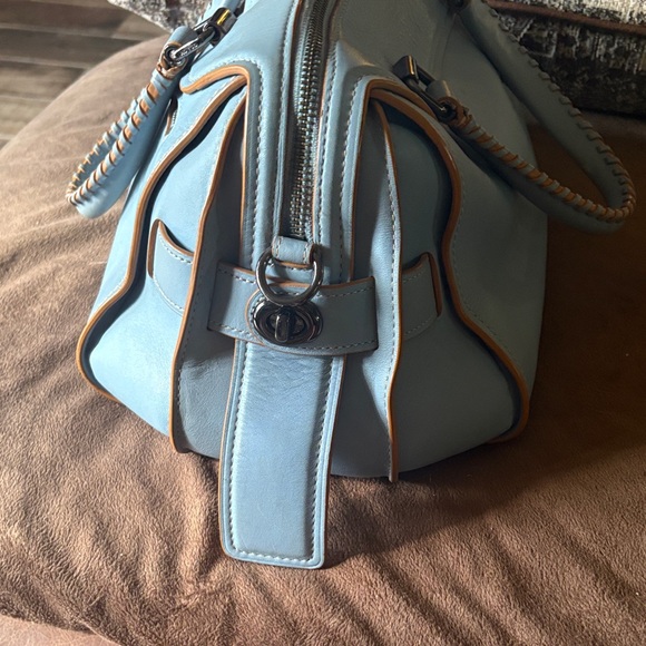 Coach Blue Leather Handbag - Picture 5 of 11